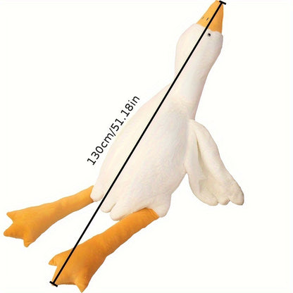 1pc Large White Goose Plush Toy Pillow for Sofa And Bed, Big Goose Cushion And Stuffed Animal.