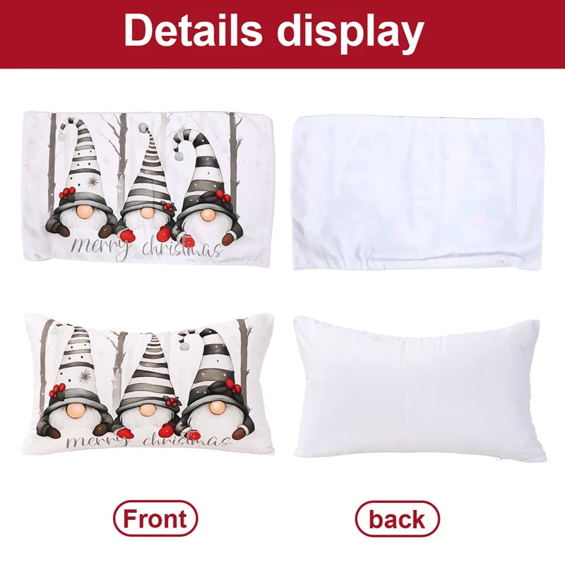 Christmas Faceless Doll Pillow Covers Christmas Decoration for Home 2025 Xmas Pillow Covers Navidad Natal New Year Gift 2026