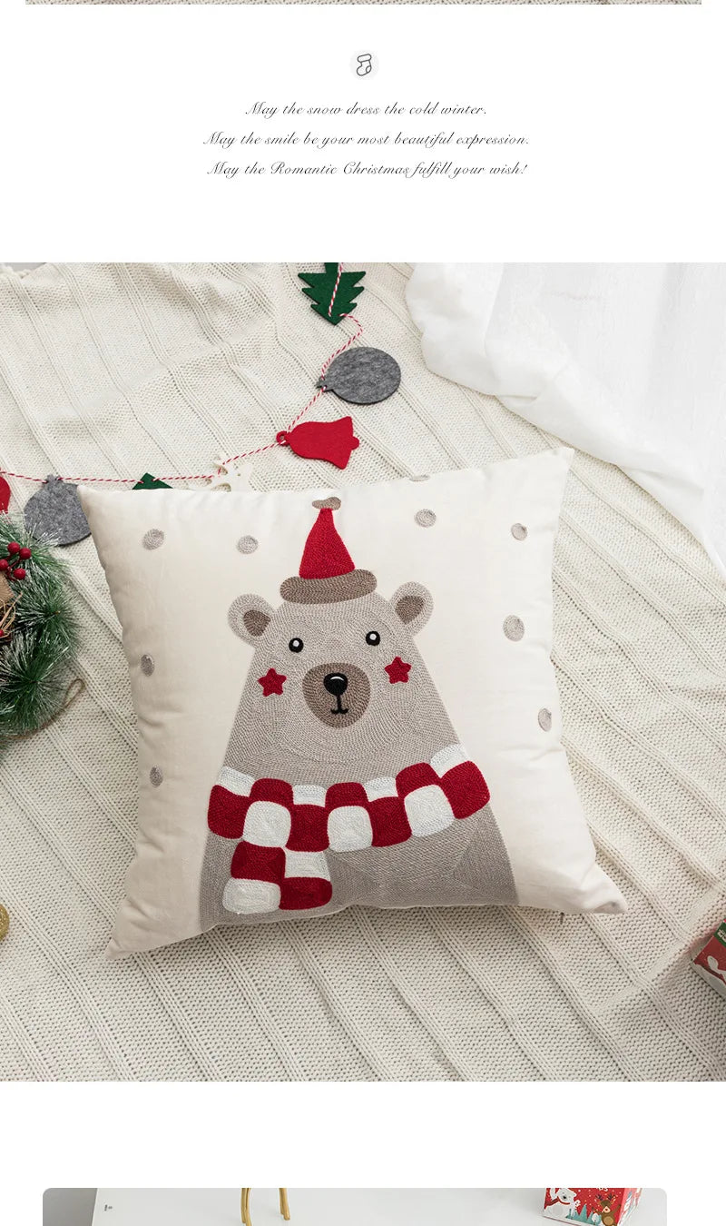 New Year, Christmas, Pillow, Plush, Autumn And Winter, Living Room, Sofa, Pillow, Model Room, Homestay, Cushion, Pillowcase