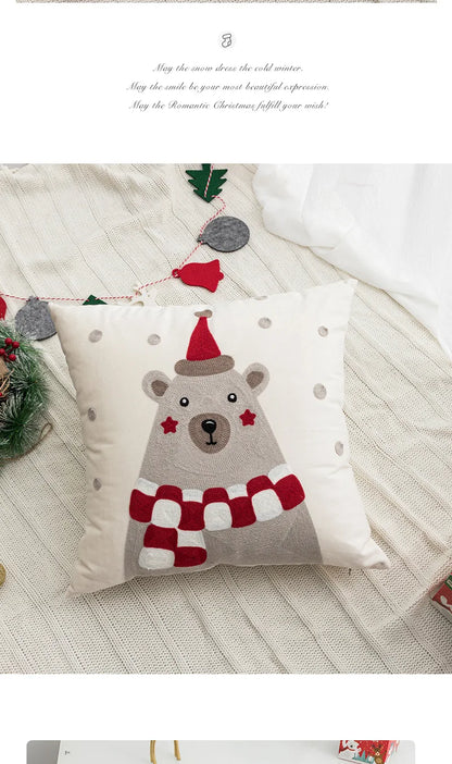 New Year, Christmas, Pillow, Plush, Autumn And Winter, Living Room, Sofa, Pillow, Model Room, Homestay, Cushion, Pillowcase