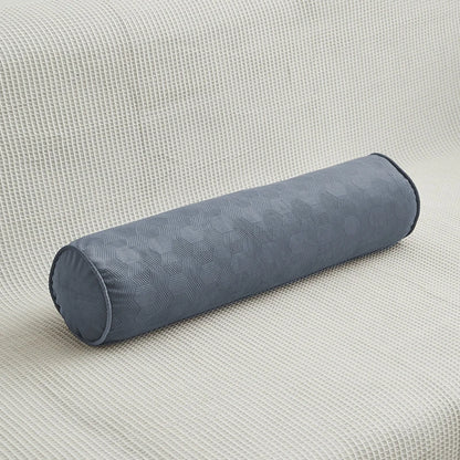 Round Bed Pillows Roll Cover Head Leg Back Lumber Support Light Travel Column Bolster Pillowcase Cylindrical Cushion Covers