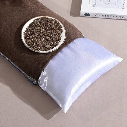 Buckwheat Hull Pillow Grain Pillow To Help Sleep Protect The Neck Pillow Side Back Stomach Sleeper Remedial Pillows Bedding 이불이불