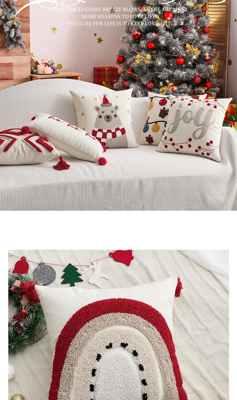 New Year, Christmas, Pillow, Plush, Autumn And Winter, Living Room, Sofa, Pillow, Model Room, Homestay, Cushion, Pillowcase