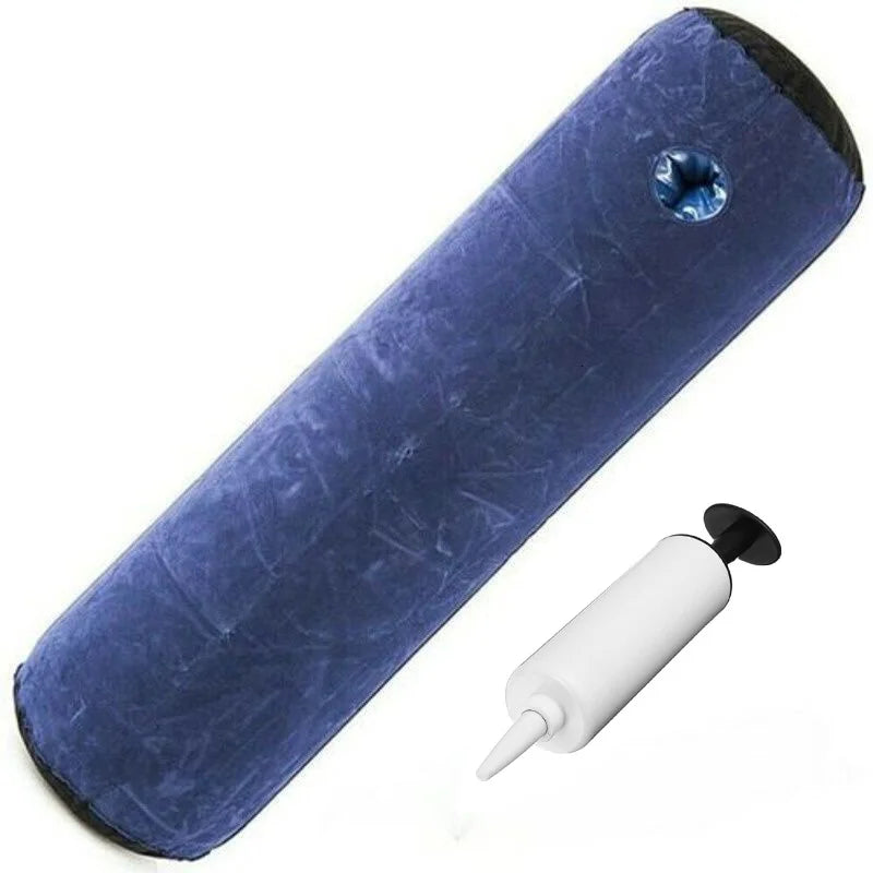 Female Pillow Hugs 86cm Long Round Inflatable Bolster Roll Wedge Cushion For Back Neck And Spine Relief During Sleep Washable