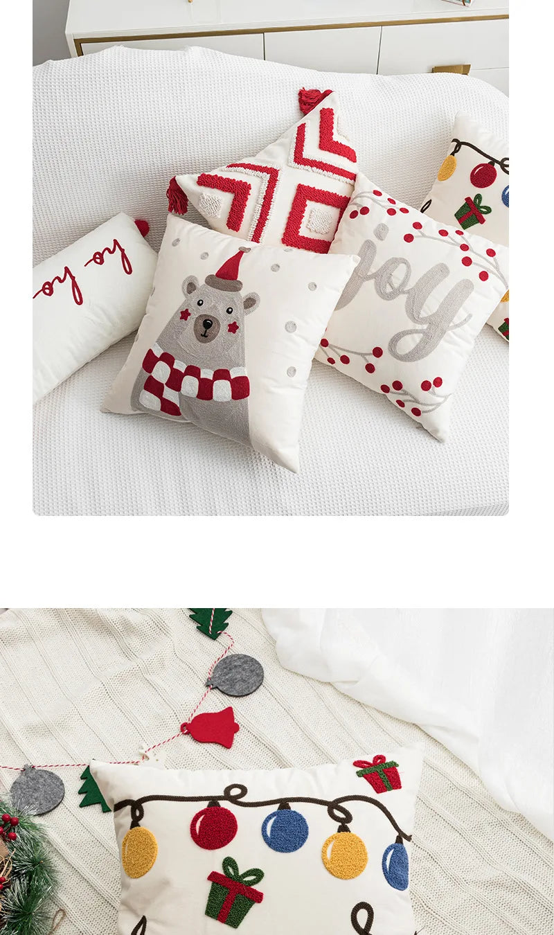 New Year, Christmas, Pillow, Plush, Autumn And Winter, Living Room, Sofa, Pillow, Model Room, Homestay, Cushion, Pillowcase