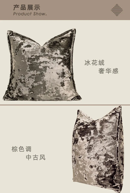 Premium Hotel Style Horsehair Pillow Cover Modern Decorative Black White Cushion Cover for Luxury Home Pillow Case Airbnb Decor