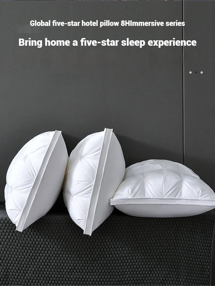 Comfortable Pillows for Sleeping 5-star Hotel Pillow Three-dimensional Soft Bilateral Washed Solid Color Pillow Sleeping Pillows