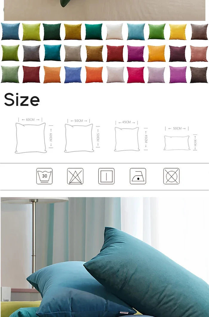 Pillowcase Decor Home Plaid Throw Pillow Cover for Living Room Sofa 30x50 Nordic Home Decoration Soft Velvet Cushion Covers