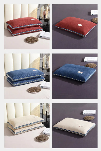 Buckwheat Hull Pillow Grain Pillow To Help Sleep Protect The Neck Pillow Side Back Stomach Sleeper Remedial Pillows Bedding 이불이불