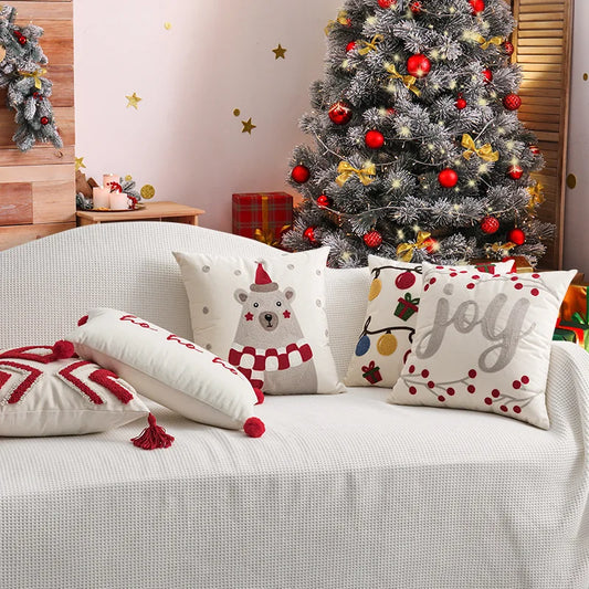 New Year, Christmas, Pillow, Plush, Autumn And Winter, Living Room, Sofa, Pillow, Model Room, Homestay, Cushion, Pillowcase