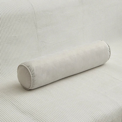 Round Bed Pillows Roll Cover Head Leg Back Lumber Support Light Travel Column Bolster Pillowcase Cylindrical Cushion Covers