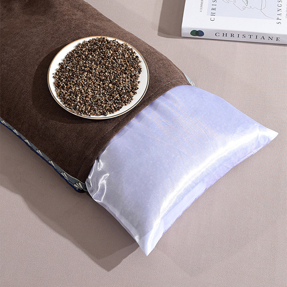 Buckwheat Hull Pillow Grain Pillow To Help Sleep Protect The Neck Pillow Side Back Stomach Sleeper Remedial Pillows Bedding 이불이불