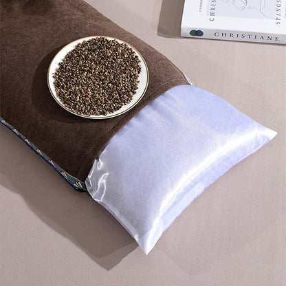Buckwheat Hull Pillow Grain Pillow To Help Sleep Protect The Neck Pillow Side Back Stomach Sleeper Remedial Pillows Bedding 이불이불