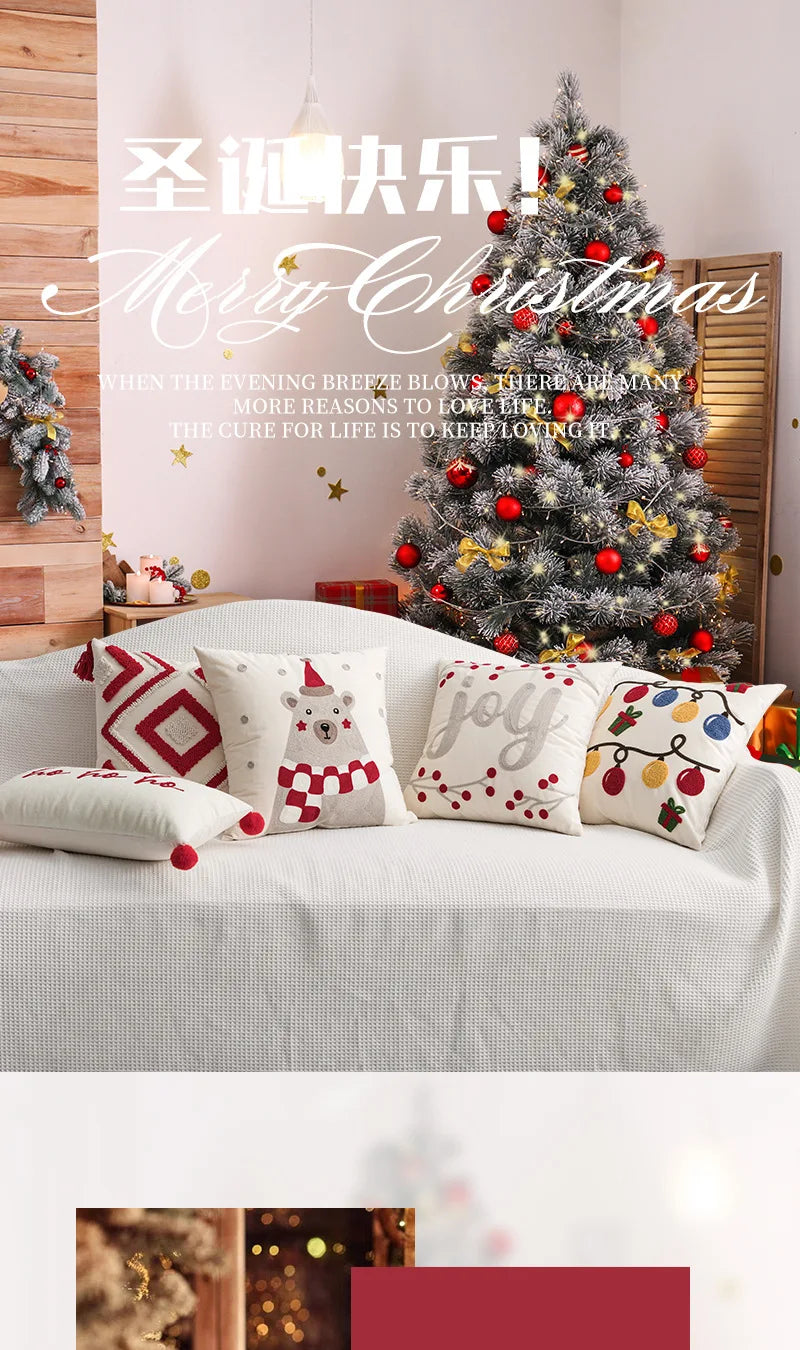 New Year, Christmas, Pillow, Plush, Autumn And Winter, Living Room, Sofa, Pillow, Model Room, Homestay, Cushion, Pillowcase