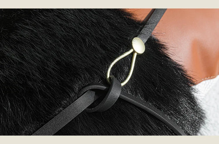 Premium Hotel Style Horsehair Pillow Cover Modern Decorative Black White Cushion Cover for Luxury Home Pillow Case Airbnb Decor