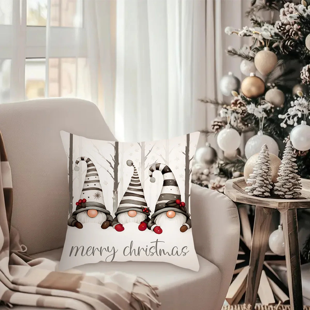 Christmas Faceless Doll Pillow Covers Christmas Decoration for Home 2025 Xmas Pillow Covers Navidad Natal New Year Gift 2026