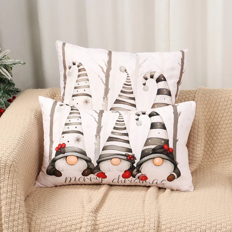 Christmas Faceless Doll Pillow Covers Christmas Decoration for Home 2025 Xmas Pillow Covers Navidad Natal New Year Gift 2026