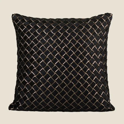 Premium Hotel Style Horsehair Pillow Cover Modern Decorative Black White Cushion Cover for Luxury Home Pillow Case Airbnb Decor